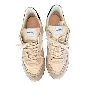 Novesta Marathon Trail Running Shoes Beige Low Top Lace Up Sneakers SZ 46 EU/12